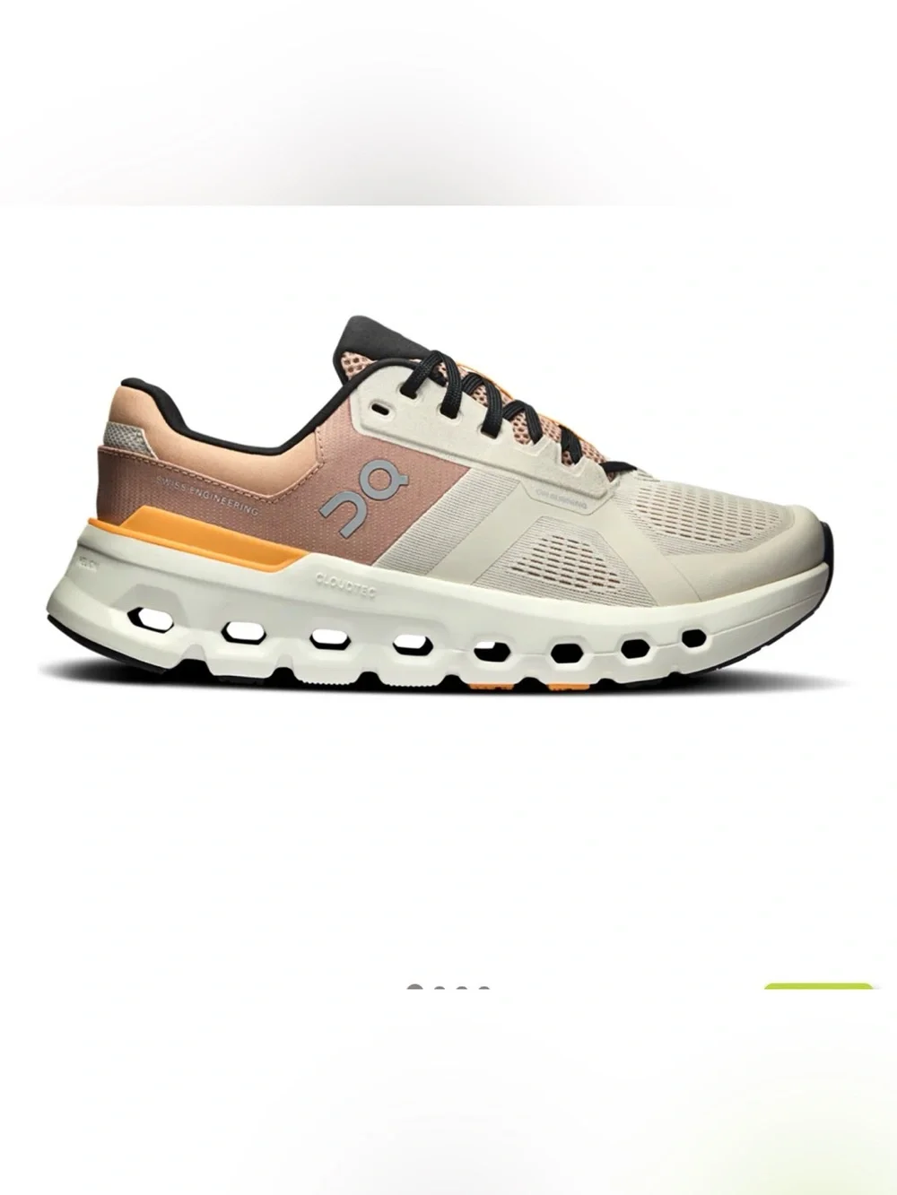 On Cloudrunner 2 in Pearl and Tangerine. Women’s Sz 8.